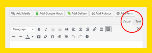 WordPress Visual Editor