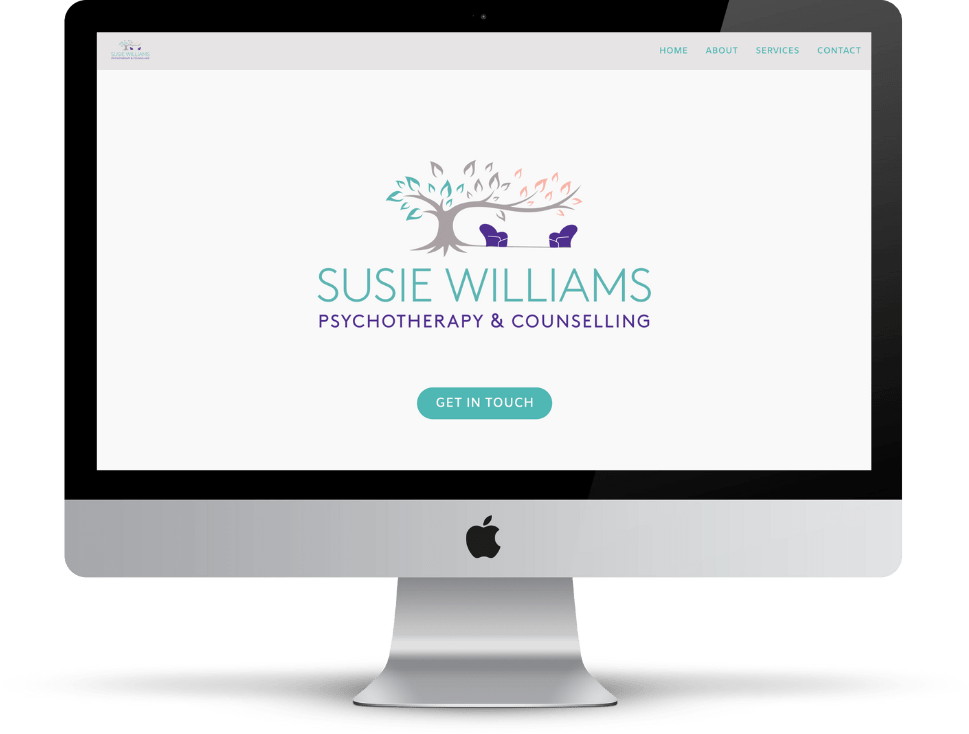 Susie Williams Psychotherapy website on desktop
