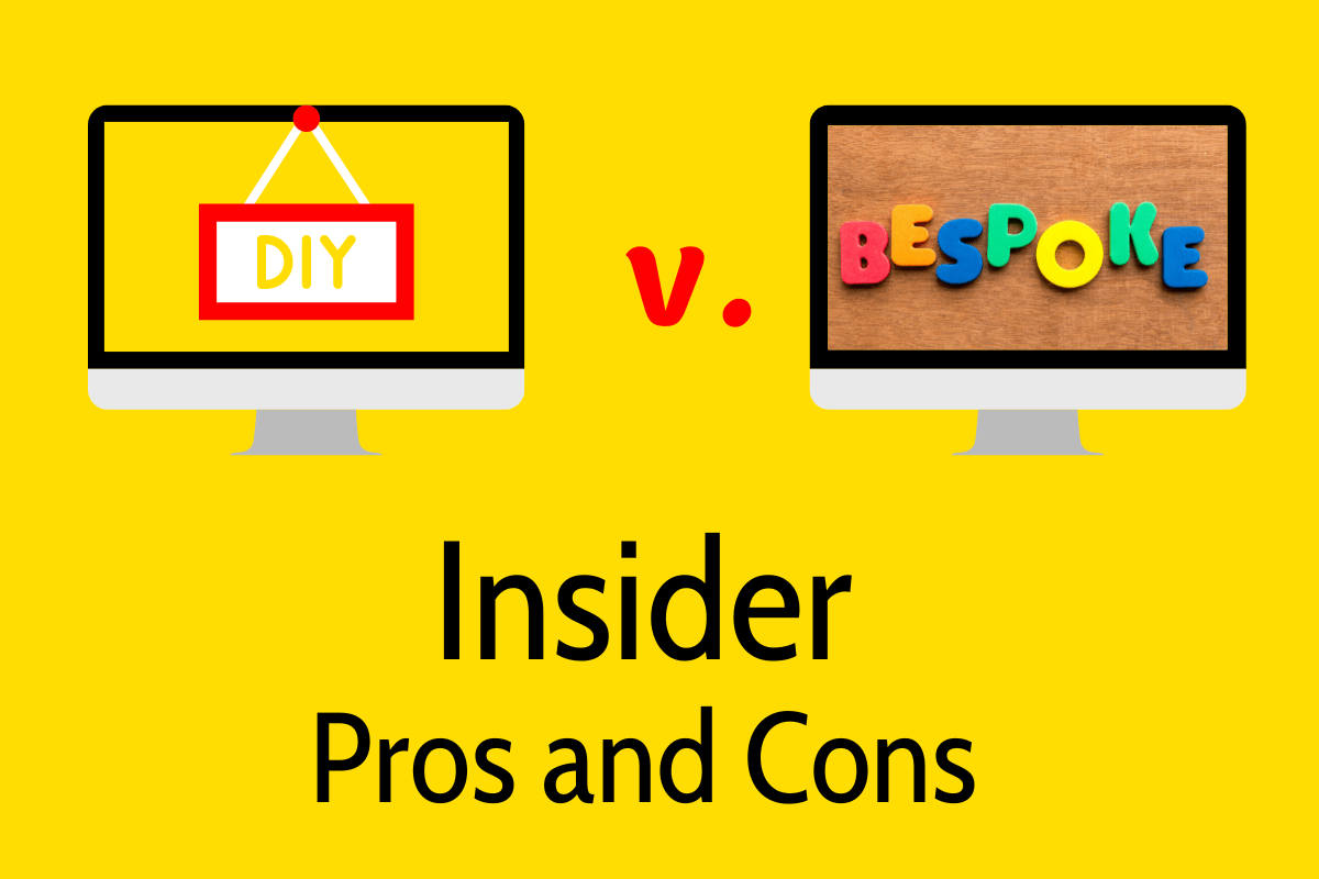 DIY v Bespoke websites - insider pros and cons