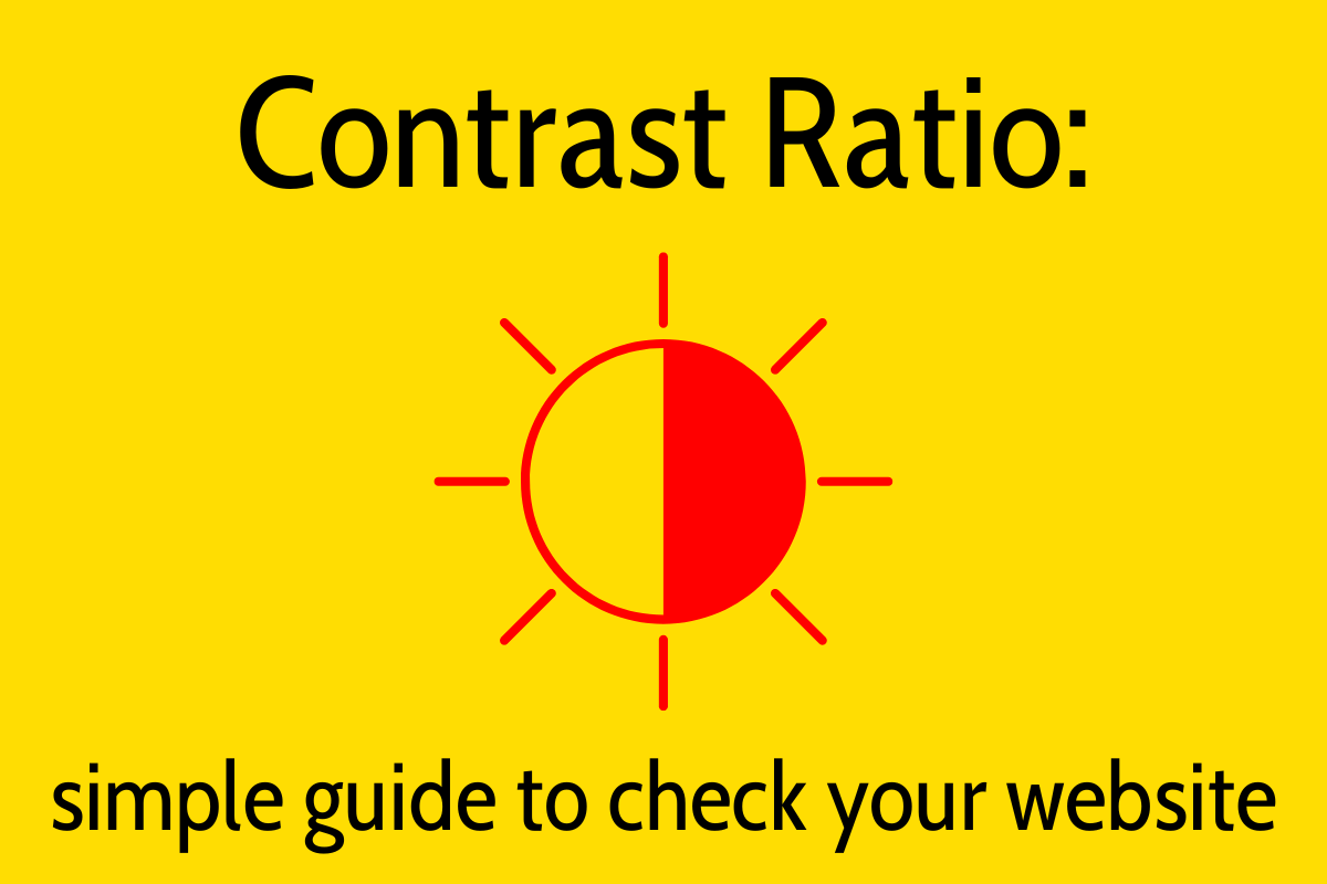 Contrast ratio - simple guide to check your website passes