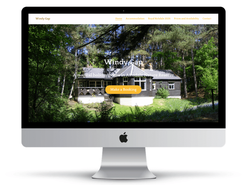 Windy Gap holiday cottage website