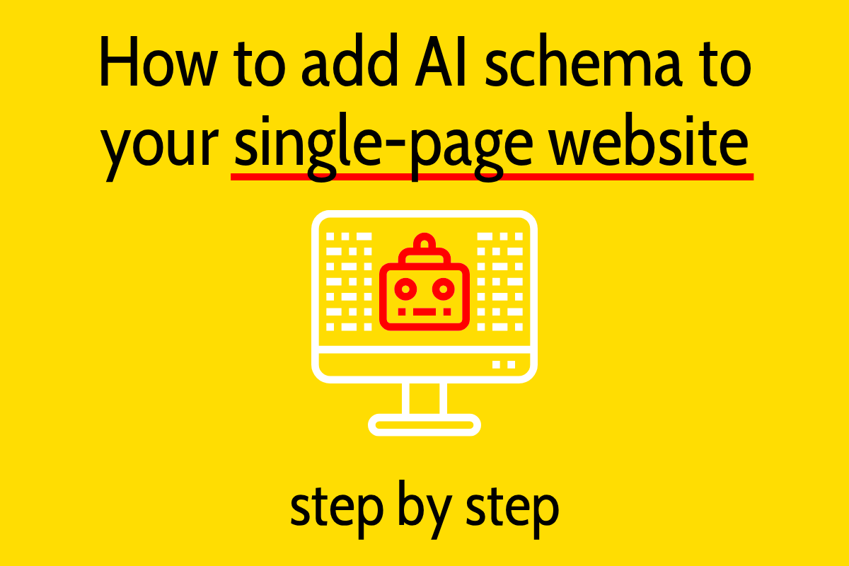 How to add AI schema code to your single-page website - Flat White Websites blog